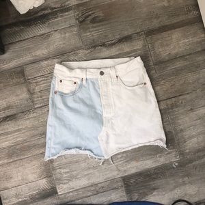LEVIS DECONSTRUCTED JEAN SKIRT